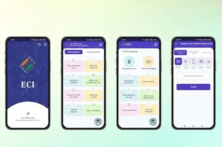 ECINET app interface for checking WB SIR Draft List 2025 and downloading voter details.