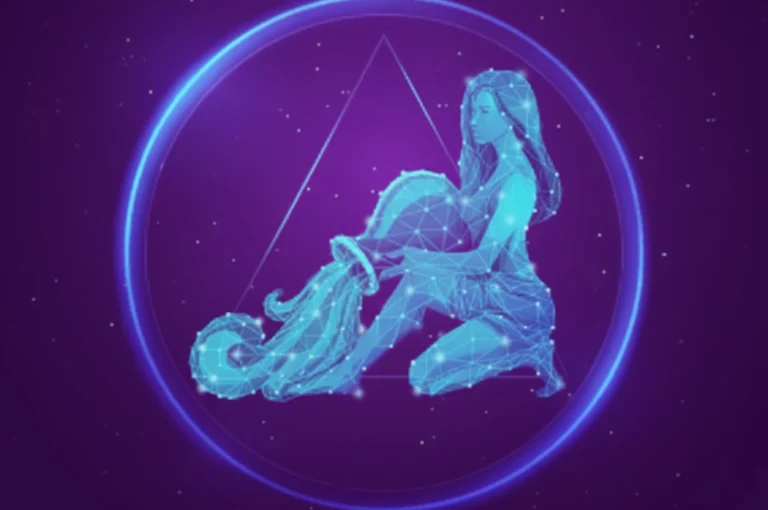 ২০২৬ কুম্ভ রাশির ভাগ্যবদল │ কষ্টের অবসান হবে? │ Aquarius horoscope 2026 Digital illustration of Aquarius sign for Aquarius Horoscope 2026 — futuristic zodiac water bearer glowing in blue light.