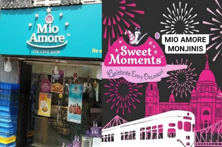 Mio Amore History: এক রাতে ২০০ দোকানের নাম বদল! মঞ্জিনিস থেকে ‘মিও আমোরে’ হওয়ার রোমহর্ষক কাহিনী জানেন? Mio Amore History showing the transition from Monginis to Mio Amore bakery shop in Kolkata.