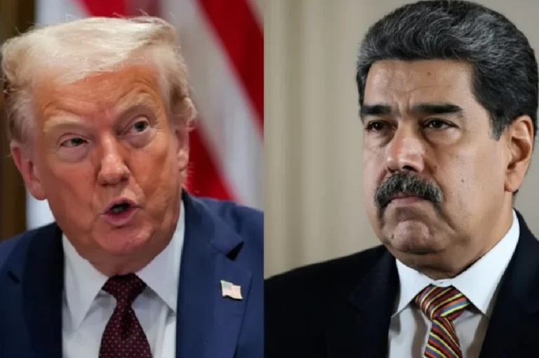 Venezuela President Nicolás Maduro alongside a former U.S. leader during a diplomatic discussion.