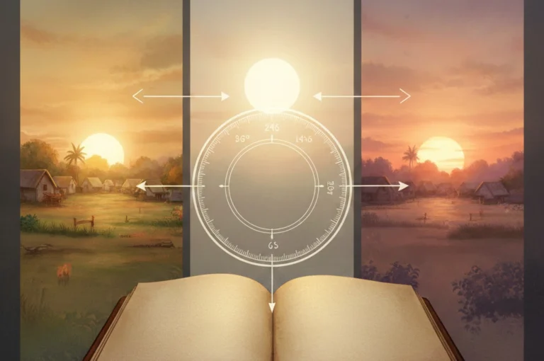 দিনের কোন সময় সত্যিই অশুভ? সত্যিটা কী বলছে গবেষণা Illustration of Bar Bela and Kaal Bela showing sun positions, Bengali panjika calendar, and human biological clock concept.