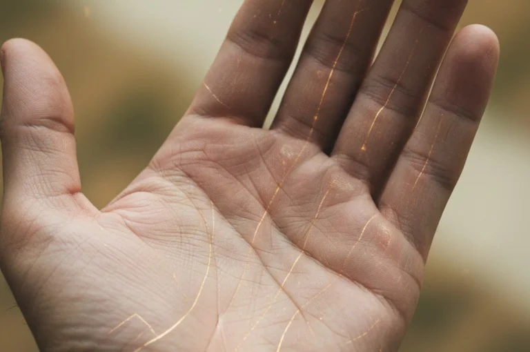 হাতের রেখা কি সত্যিই বদলায়? জানুন, কর্ম ও ভাগ্যরেখার অজানা রহস্য Close-up image of a human hand showing detailed palm lines to illustrate how palm lines change over time according to palmistry beliefs.