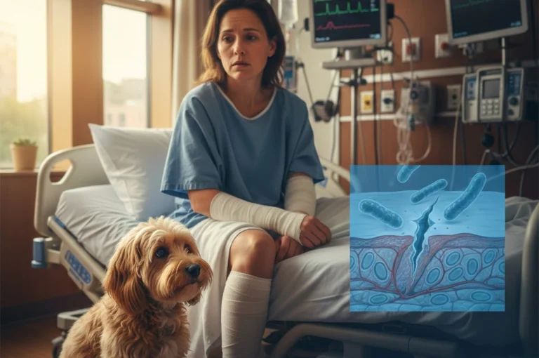 ভালোবাসার স্পর্শেই বিপদ? পোষ্যের সংস্পর্শে চার অঙ্গ হারানোর চাঞ্চল্যকর ঘটনা Sepsis from dog lick infection causing severe illness in hospitalized woman