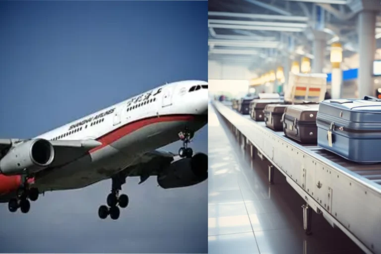 বিমানবন্দরে ব্যাগ হারালে আতঙ্ক নয়! এই উপায়ে ট্র্যাক করে ফিরে পেতে পারেন সব জিনিসপত্র Lost Luggage Tracking at Airport – suitcases on airport baggage conveyor belt with airplane in background