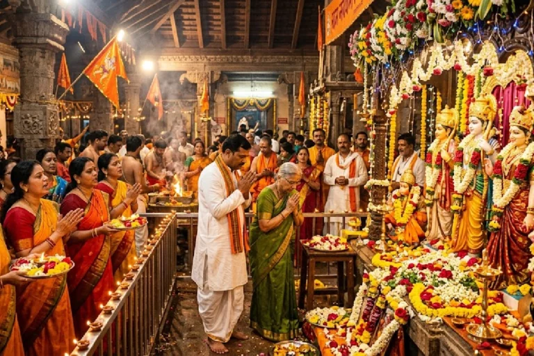 পুত্র সন্তানের মা কেন রামনবমী পালন করে? শাস্ত্রে কী আছে আসল সত্য জানলে চমকে যাবেন Ram Navami significance and son belief explained through devotees worshipping Lord Rama in a traditional Indian temple