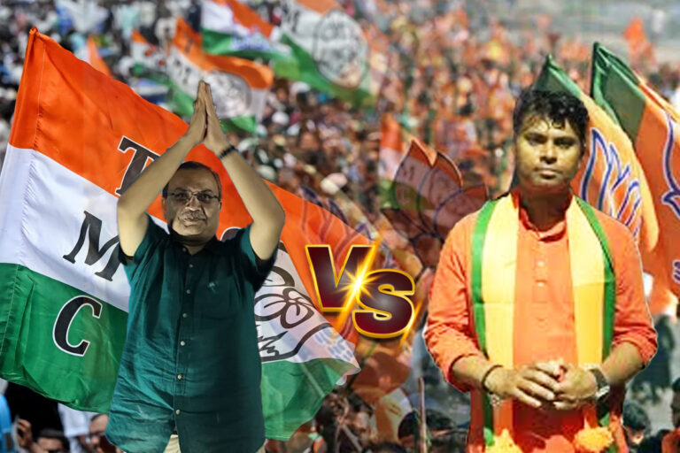 Beliaghata Election 2026 campaign scene showing Kunal Ghosh addressing voters in Kolkata constituency