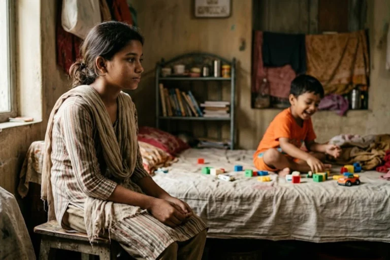 Eldest Child Responsibility SyndromeEldest child taking care of younger sibling feeling emotional pressure