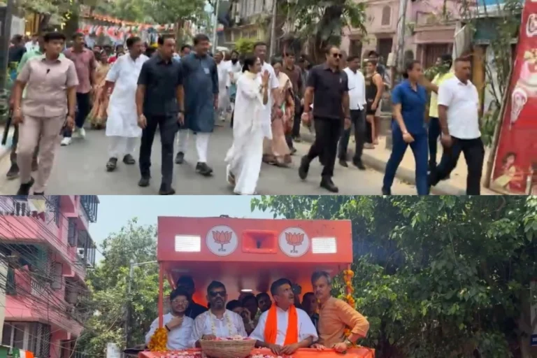 Bhowanipore election survey showing voter preference between Mamata Banerjee and Suvendu Adhikari