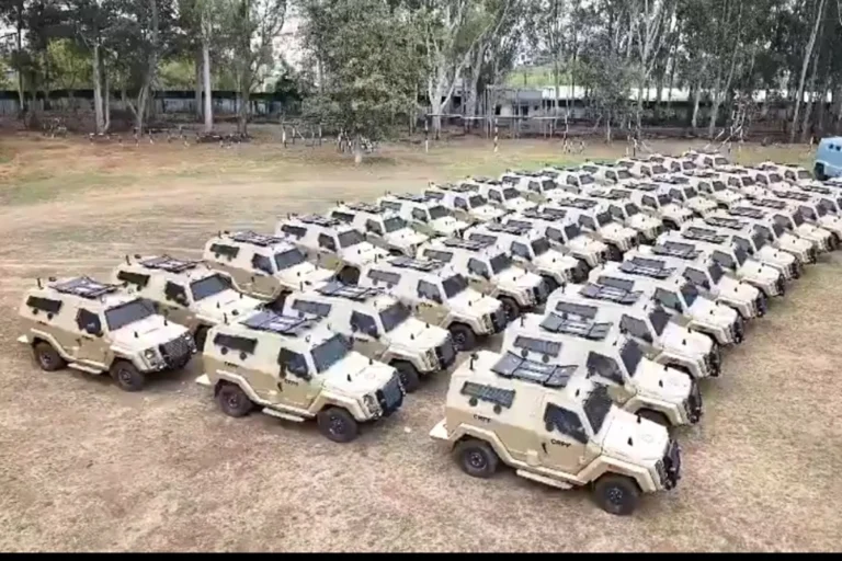 Armoured Vehicle in West Bengal Election: Armoured vehicle deployed by central forces during West Bengal election 2026 for security and crowd control