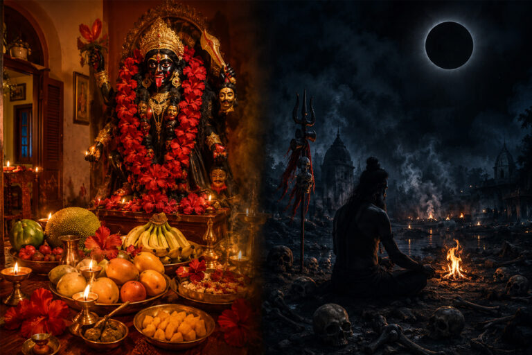 Understanding the spiritual significance, fruit offerings, and secret Tantric rituals associated with Goddess Kali on Phalaharini Amavasya 2026