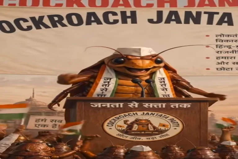 Cockroach Janta Party viral political satire controversy in India