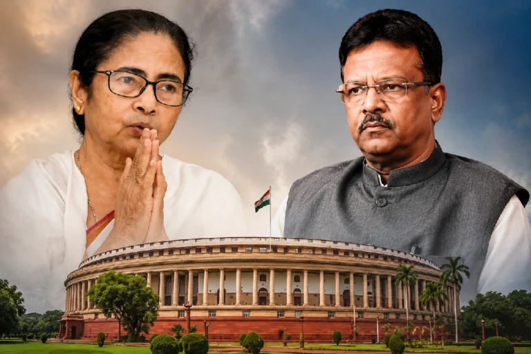 রাজ্যে তৃণমূল দুর্গের পতন! কোন অঙ্কে মমতা বন্দ্যোপাধ্যায় সংসদে যেতে চাইছেন Mamata Banerjee Parliament Entry: West Bengal Chief Minister Mamata Banerjee amid political discussions over a possible move to enter Parliament following recent political developments.