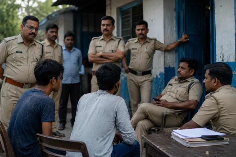 বারুইপুর কাণ্ডে পুলিশের গাফিলতি? কোন কোন ভুলে উঠছে একের পর এক প্রশ্ন Baruipur Police Negligence case showing police officers and accused during investigation at police outpost