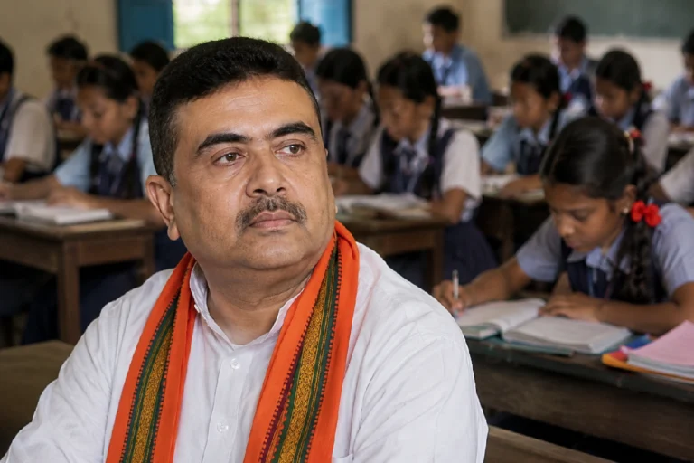 ১লা আগস্ট থেকে স্কুলের খাবারের দায়িত্ব ইস্কনের, ডিম বিতরণ, ও শিক্ষক নিয়োগে বড় ঘোষণা West Bengal Composite School Grant 2026 event highlighting financial grants for government schools, smart classroom initiatives, mid-day meal improvements, and tribal education development in West Bengal.