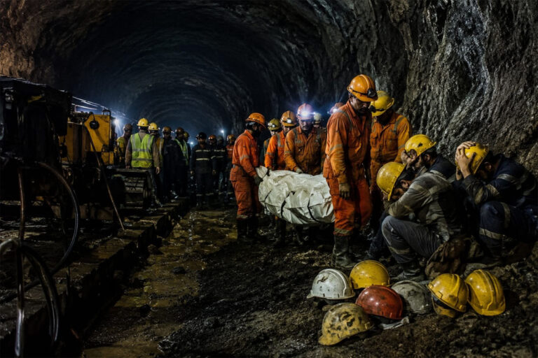 Sikkim tunnel accident rescue operation after construction site disaster