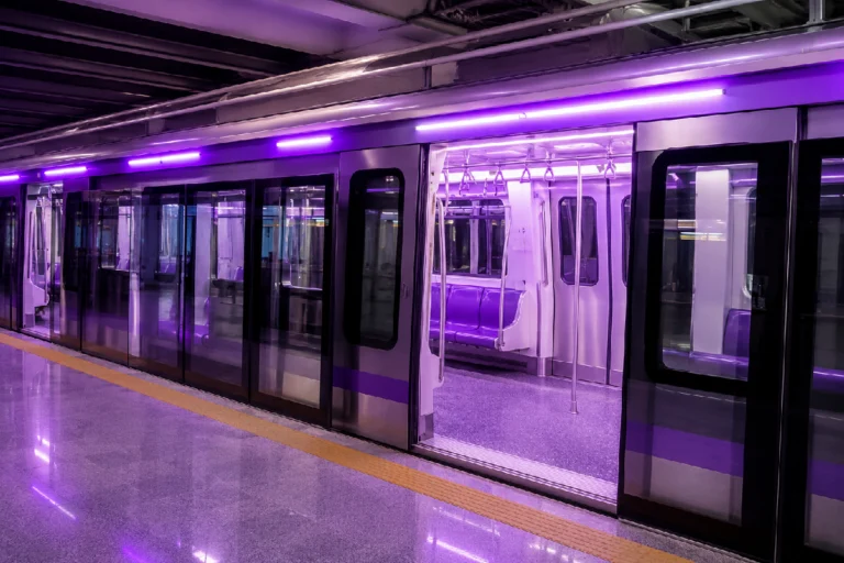 Driverless Metro Kolkata Green Line train undergoing automated operation trials after preliminary safety approval, showcasing the future of smart, driverless metro transportation in Kolkata.
