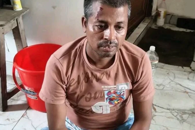 Prabhas Mondal Encounter: Heavy police deployment outside Baruipur Sub-Divisional Hospital after the accused was killed during crime scene reconstruction.