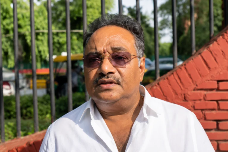 Shamik Bhattacharya speaking to reporters amid the NEET paper leak protest in Kolkata