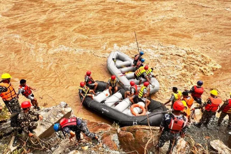 Nepal Flash Flood leaves 32 Kolkata tourists missing near Nepal-Tibet border